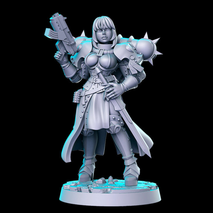 Battle Nun B | Sisters of Purity | Sci-Fi Miniature | RN Estudio