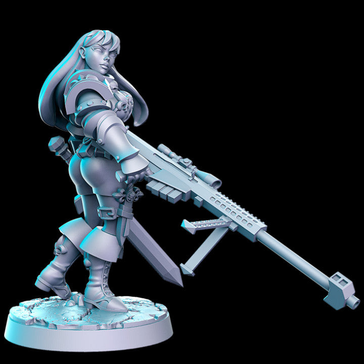 Battle Nun D | Sisters of Purity | Sci-Fi Miniature | RN Estudio