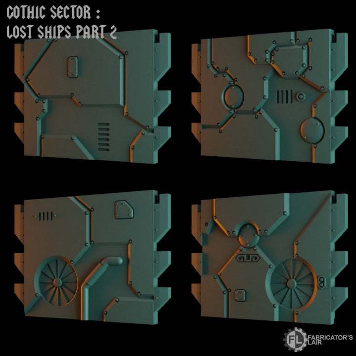 Space Dwarf Mining Ship | Gothic Sector Lost Ships Modular Terrain | Fabricators Lair