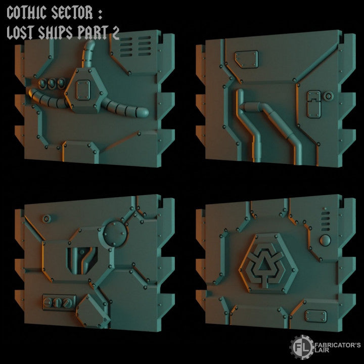 Space Dwarf Mining Ship | Gothic Sector Lost Ships Modular Terrain | Fabricators Lair