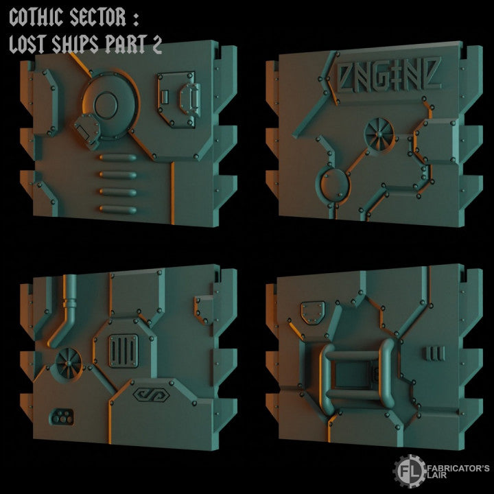 Space Dwarf Mining Ship | Gothic Sector Lost Ships Modular Terrain | Fabricators Lair