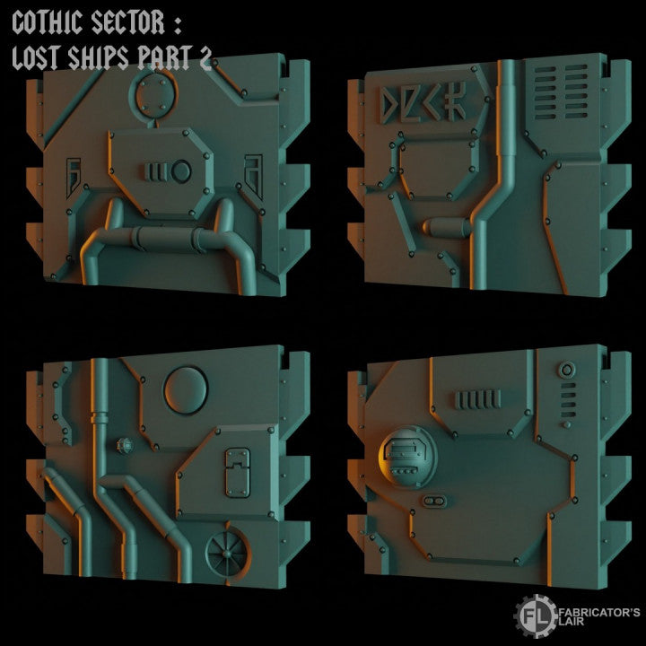 Space Dwarf Mining Ship | Gothic Sector Lost Ships Modular Terrain | Fabricators Lair