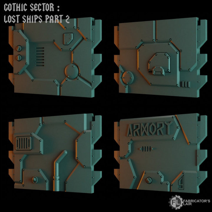 Space Dwarf Mining Ship | Gothic Sector Lost Ships Modular Terrain | Fabricators Lair