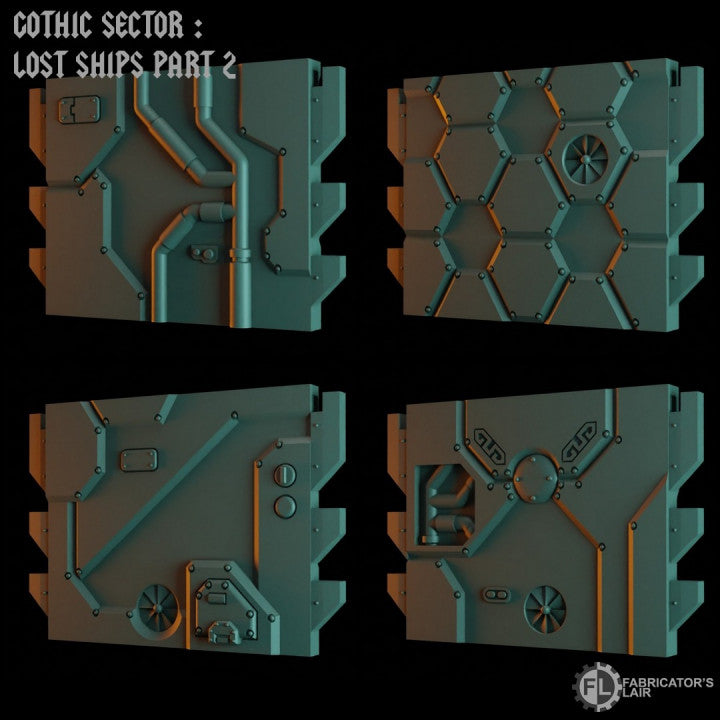Space Dwarf Mining Ship | Gothic Sector Lost Ships Modular Terrain | Fabricators Lair