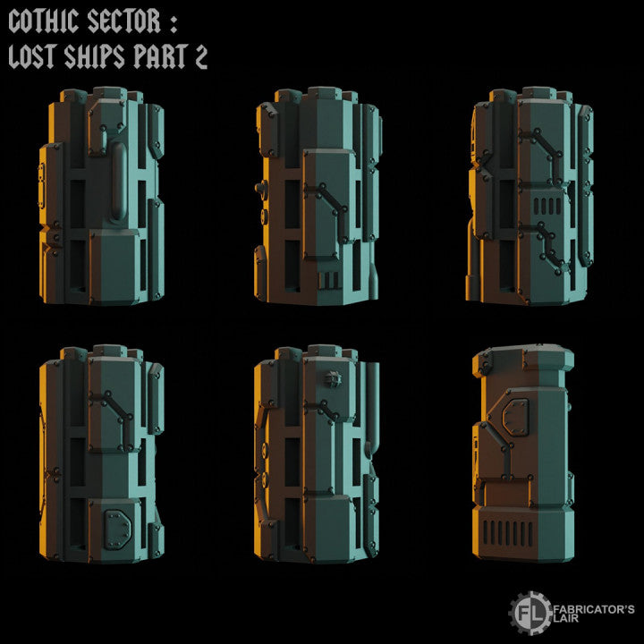 Space Dwarf Mining Ship | Gothic Sector Lost Ships Modular Terrain | Fabricators Lair
