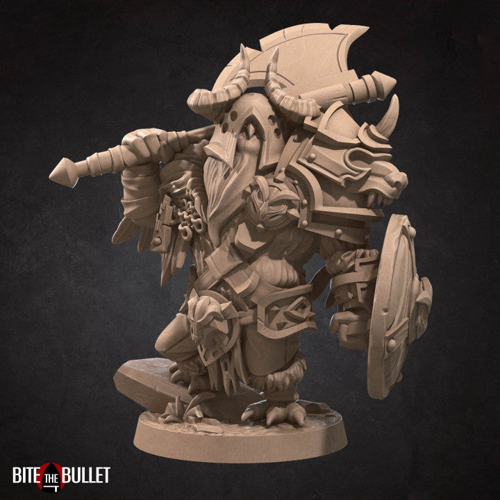 Barbarian B | Owlfolk Miniatures | Bite the Bullet TabletopXtra