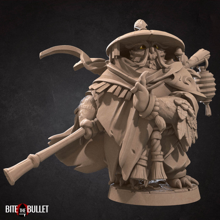 Monk A | Owlfolk | Fantasy Miniature | Bite the Bullet