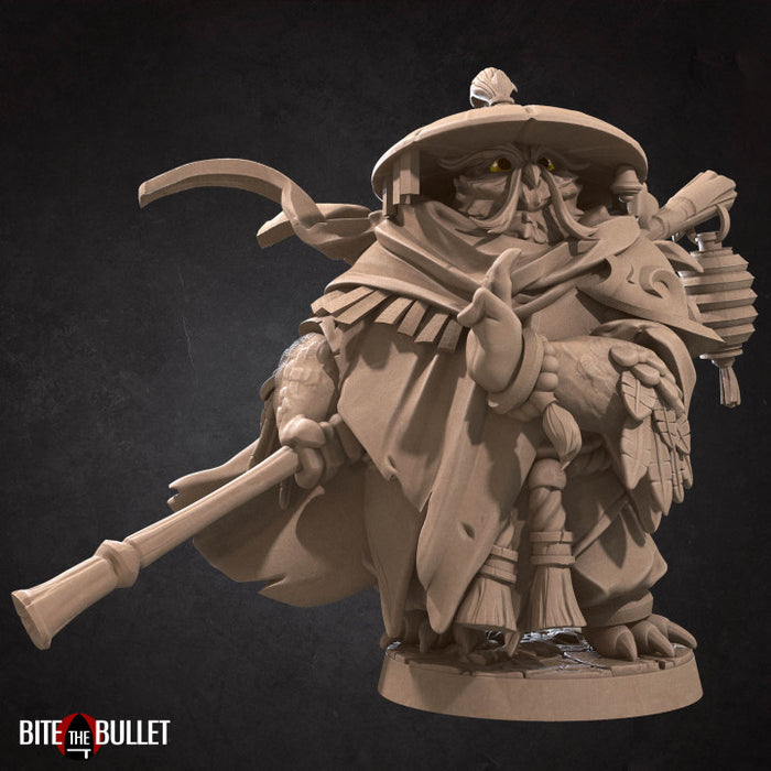 Monk A | Owlfolk | Fantasy Miniature | Bite the Bullet