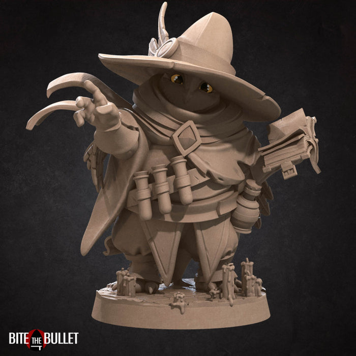 Wizard B | Owlfolk | Fantasy Miniature | Bite the Bullet