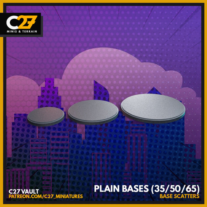 Plain Bases | Terrain | Sci-Fi Miniature | C27 Studio