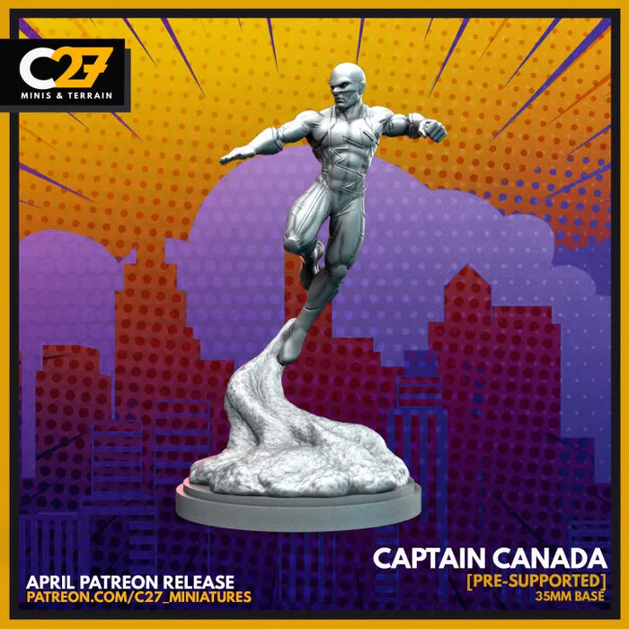 Captain Canada | Heroes | Sci-Fi Miniature | C27 Studio