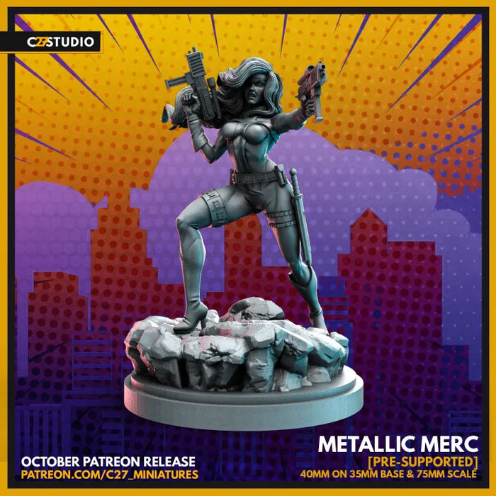 Metallic Merc | Heroes | Sci-Fi Miniature | C27 Studio