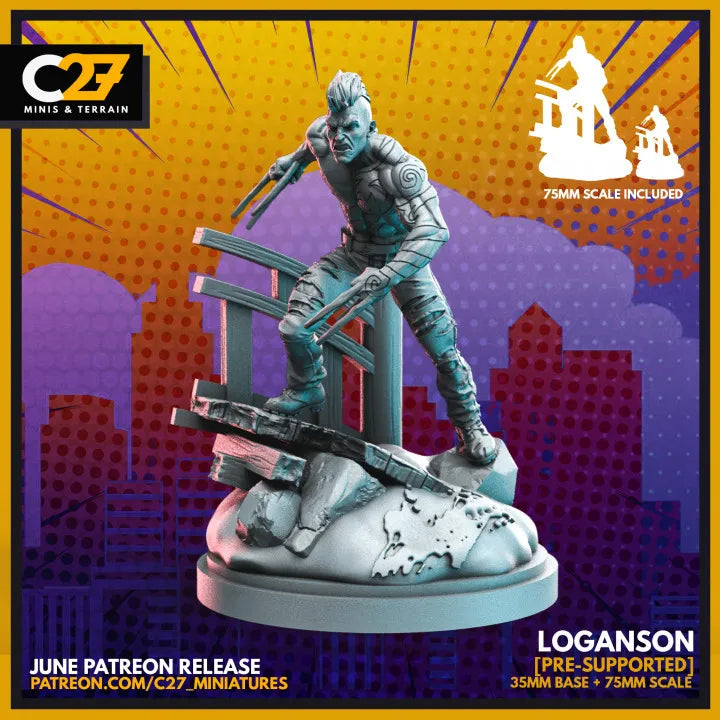 Loganson | Heroes | Sci-Fi Miniature | C27 Studio