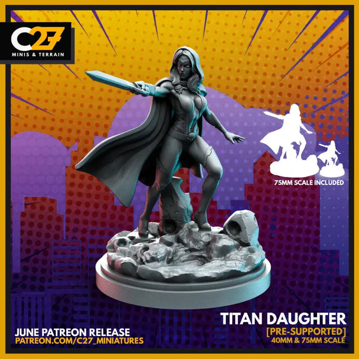 Titan Daughter | Heroes | Sci-Fi Miniature | C27 Studio