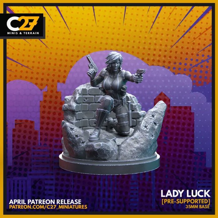 Lady Luck | Heroes | Sci-Fi Miniature | C27 Studio
