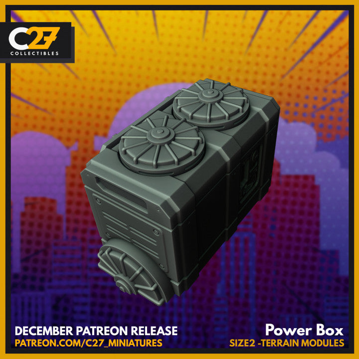 Promised Asteroid Power Box | Terrain | Sci-Fi Miniature | C27 Studio ...