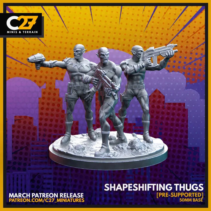 Shape Shifting Thugs | Heroes | Sci-Fi Miniature | C27 Studio