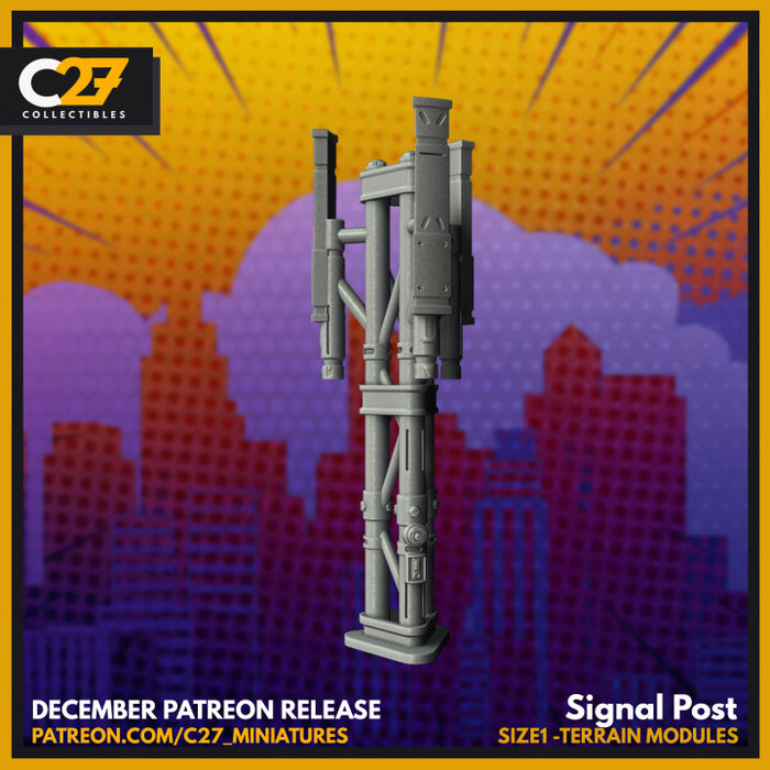 Promised Asteroid Signal Post | Terrain | Sci-Fi Miniature | C27 Studio