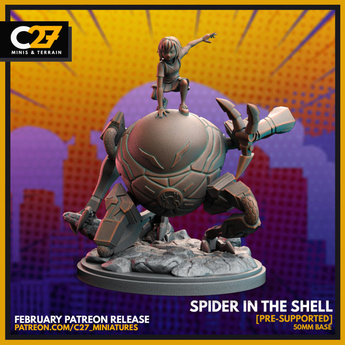 Spider in the Shell | Heroes | Sci-Fi Miniature | C27 Studio