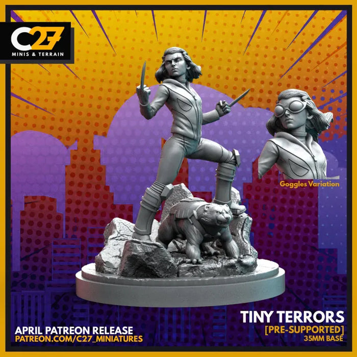 Tiny Terrors (Goggles) | Heroes | Sci-Fi Miniature | C27 Studio