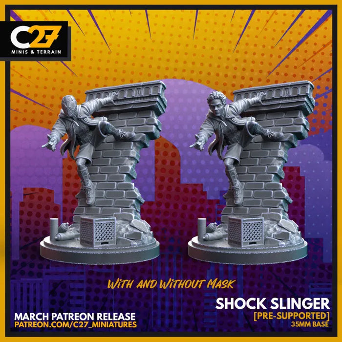 Shock Slinger w/o Mask | Heroes | Sci-Fi Miniature | C27 Studio