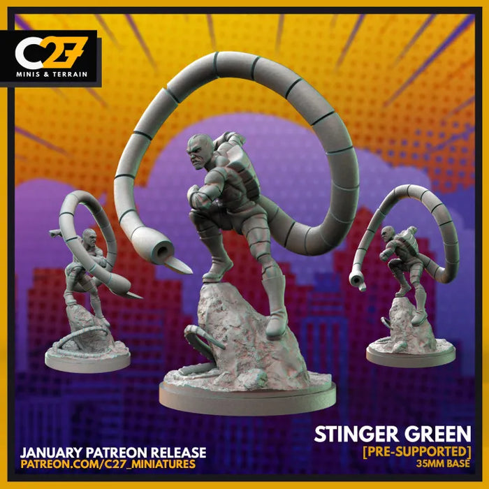 Stinger Green | Heroes | Sci-Fi Miniature | C27 Studio