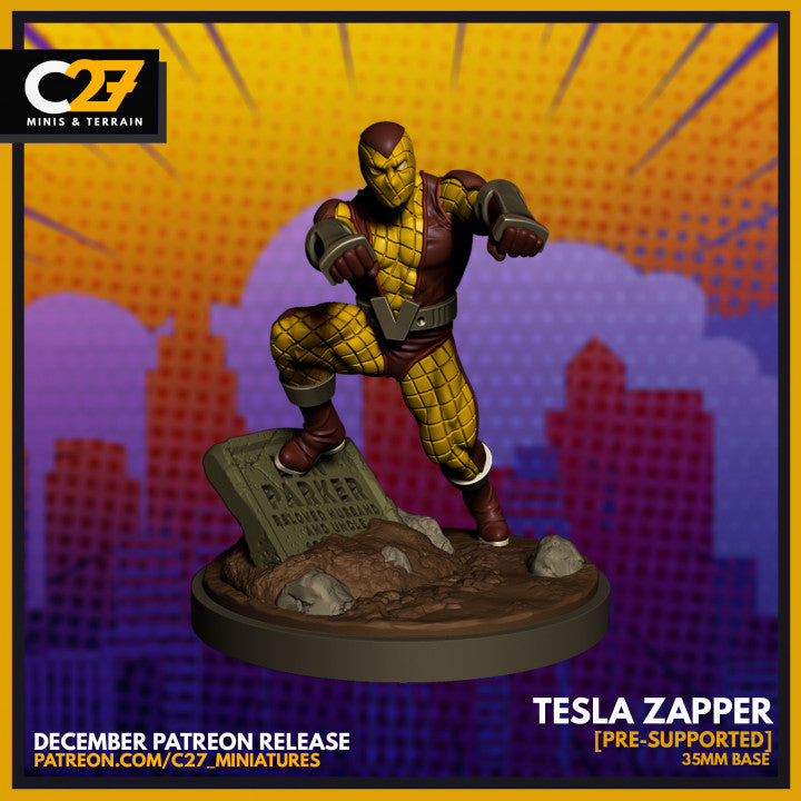 Tesla Zapper | Heroes | Sci-Fi Miniature | C27 Studio