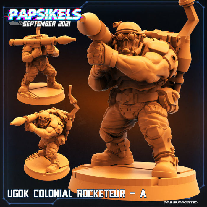 Ugok Rocketeur Miniatures | Cyberpunk | Sci-Fi Miniature | Papsikels
