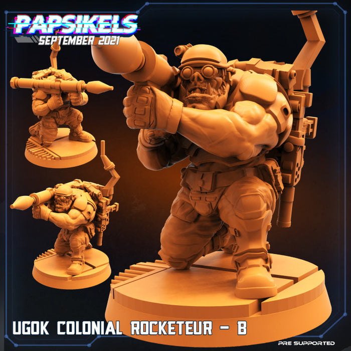 Ugok Rocketeur B | Cyberpunk | Sci-Fi Miniature | Papsikels
