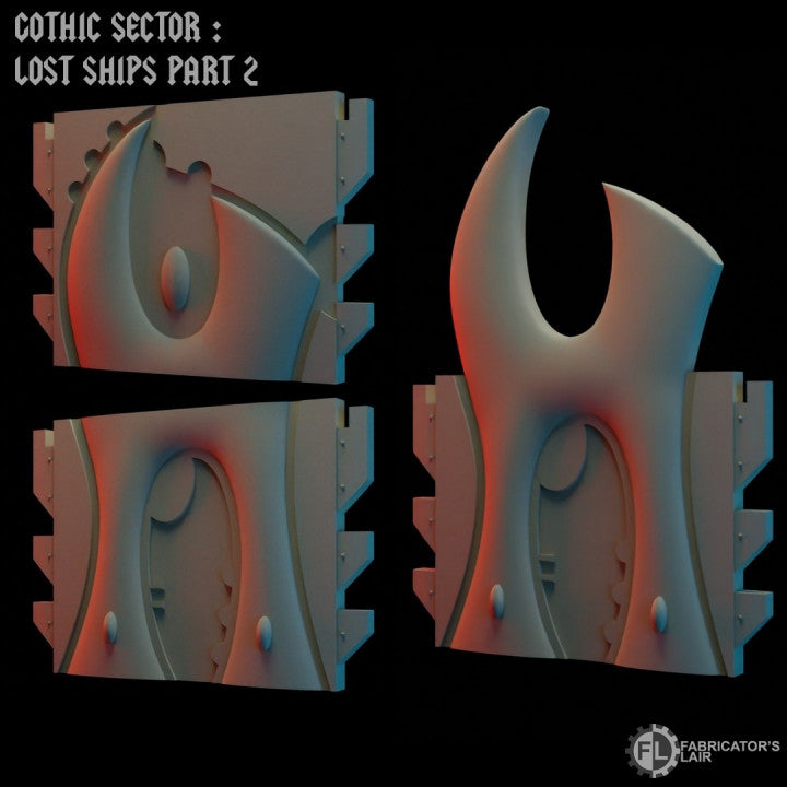 Space Elves Worldship | Gothic Sector Lost Ships Modular Terrain | Fabricators Lair