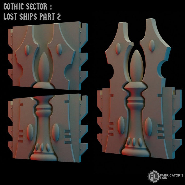 Space Elves Worldship | Gothic Sector Lost Ships Modular Terrain | Fabricators Lair