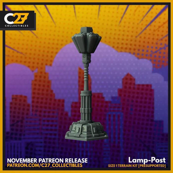 Promised Asteroid Lamp Post | Terrain | Sci-Fi Miniature | C27 Studio