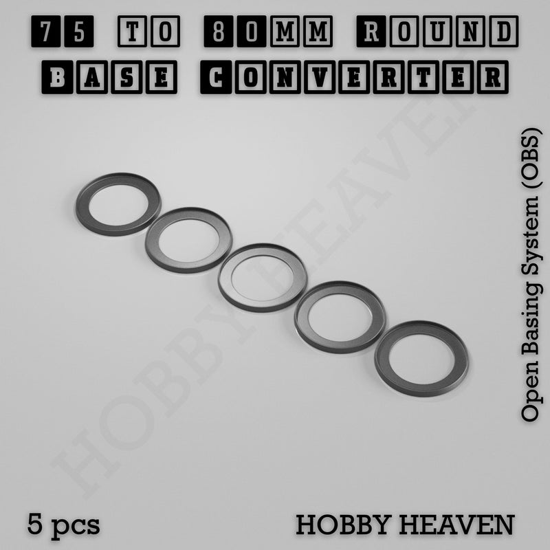 Round to Round Base Converters 3D Print Full Range