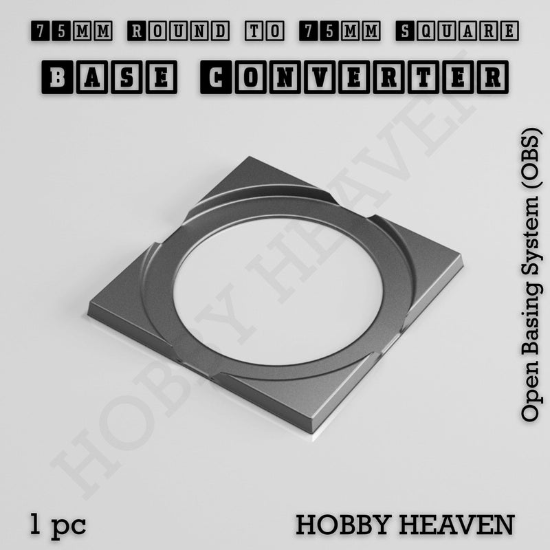Round to Square Bases Shape and Size Converters 3d Print Full Range