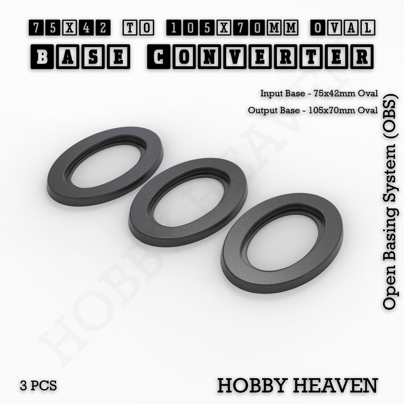 Oval To Oval Bases Size Converters 3d Print Full Range