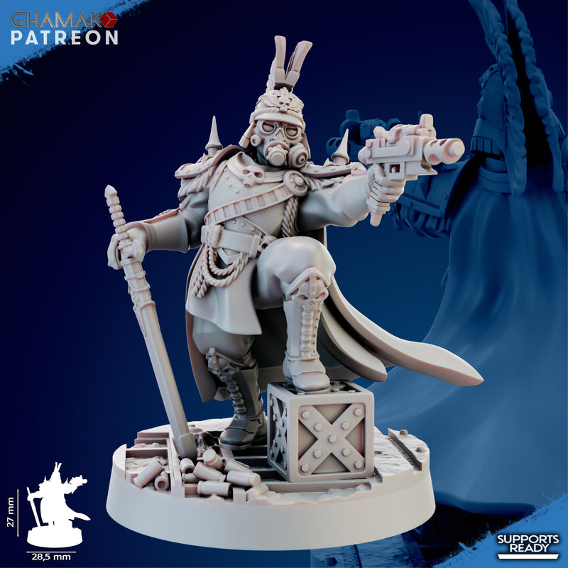 Trencher Commander | Imperial Soldiers | Grimdark Proxy Miniature | Ghamak