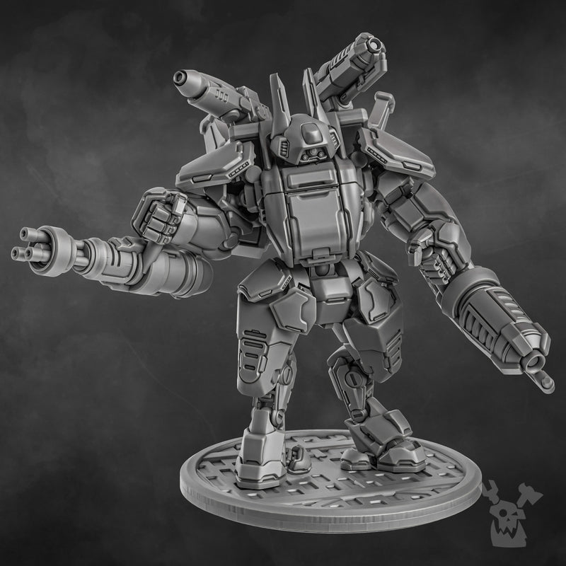 Blitz Mech Suit Miniatures | Greater Good | Sci-Fi Grimdark Wargaming Miniature 28mm 32mm
