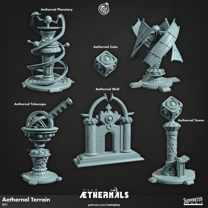 Scenery Pack | Aethernals | Fantasy Miniature | Cast n Play