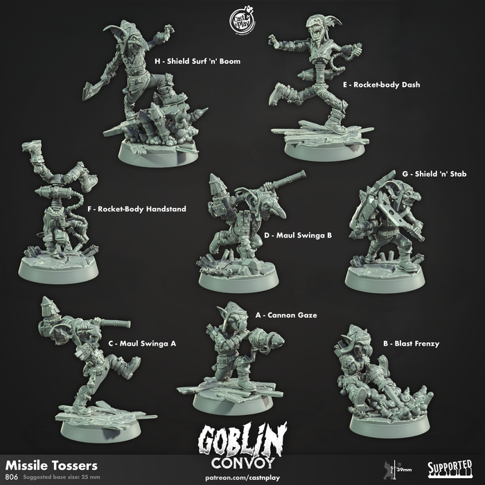 Missile Tossers | The Goblin Convoy | Fantasy Miniature | Cast n Play