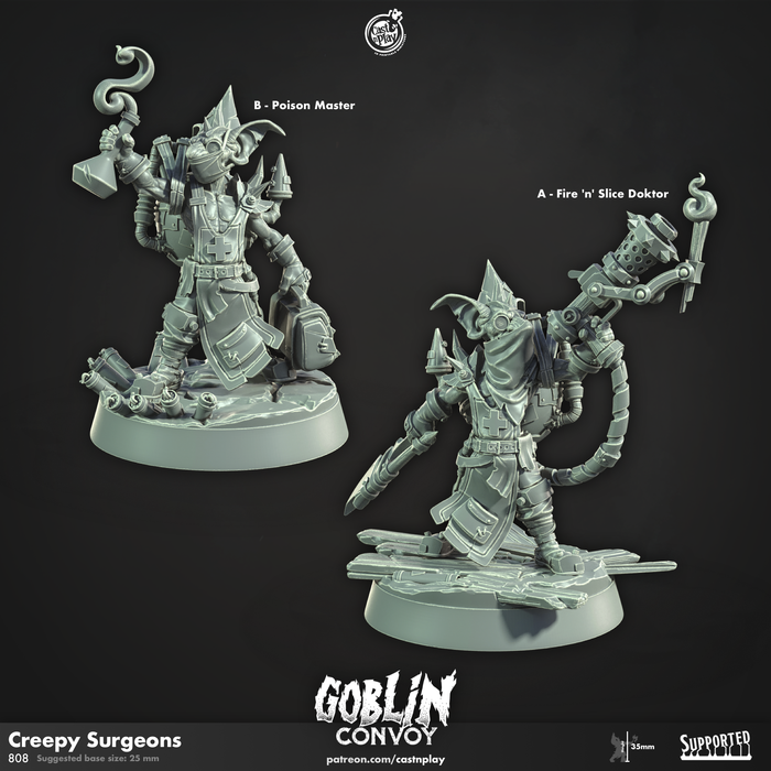 Creepy Surgeons | The Goblin Convoy | Fantasy Miniature | Cast n Play