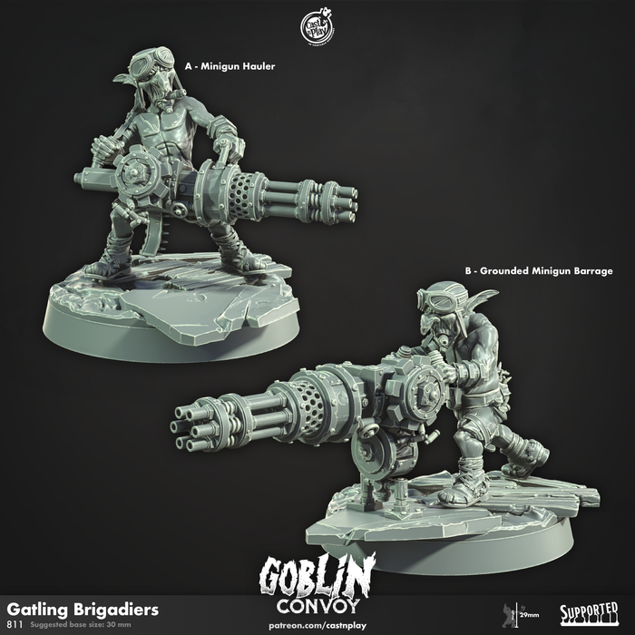 Gatling Brigadiers | The Goblin Convoy | Fantasy Miniature | Cast n Play