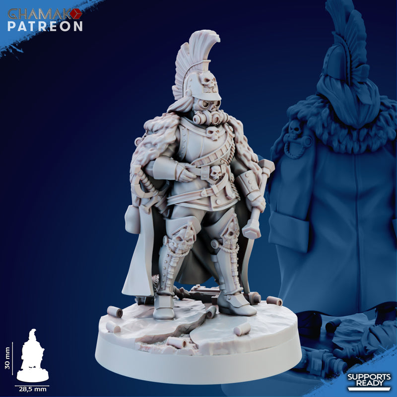 Trencher Command Miniatures | Imperial Soldiers | Grimdark Proxy Miniature | Ghamak