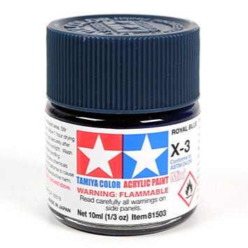 Tamiya Acrylic Paint Mini X-3 Royal Blue