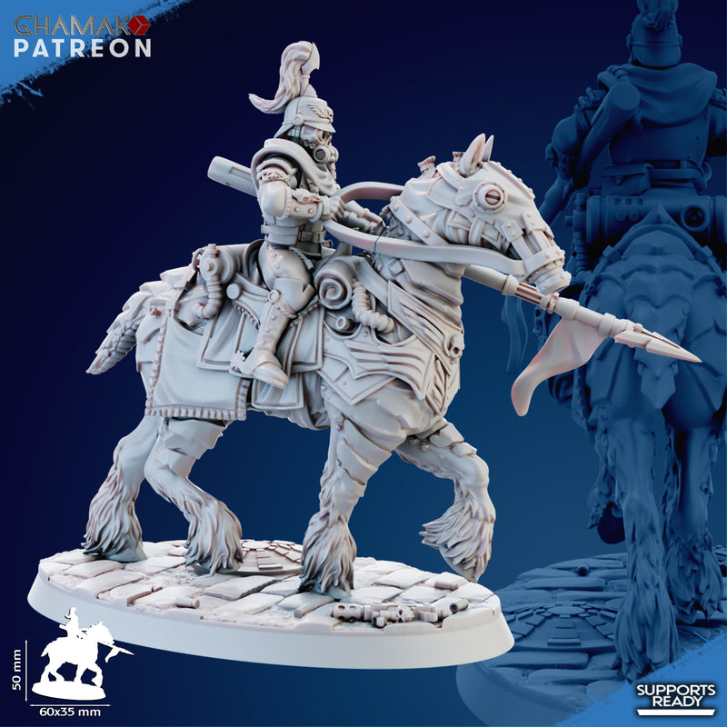 Trencher Blitz Cavalry Miniatures | Imperial Soldiers | Grimdark Proxy Miniature | Ghamak