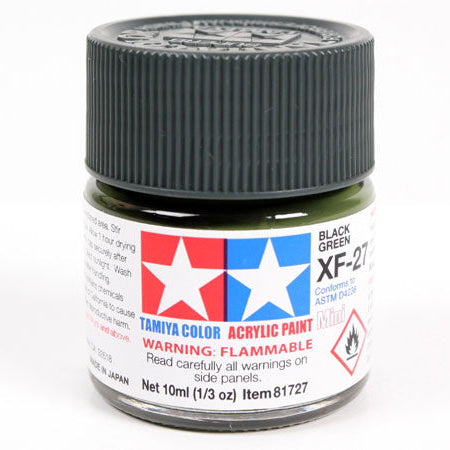 Tamiya Acrylic Paint Mini XF-27 Black Green