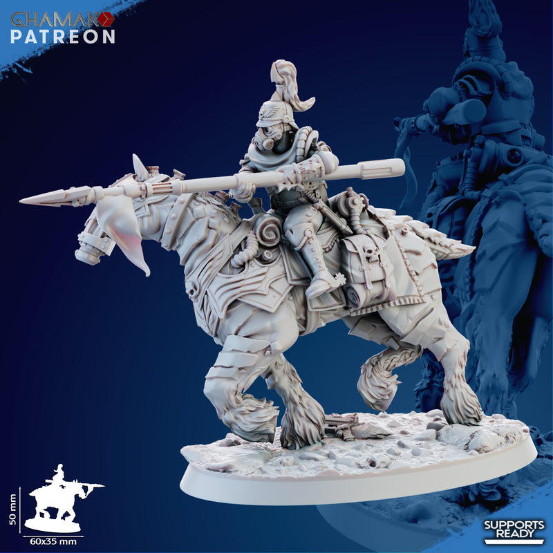 Trencher Blitz Cavalry Miniatures | Imperial Soldiers | Grimdark Proxy Miniature | Ghamak