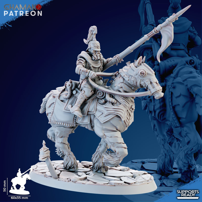 Trencher Blitz Cavalry Miniatures | Imperial Soldiers | Grimdark Proxy Miniature | Ghamak