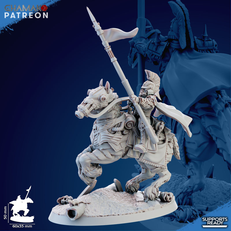 Trencher Blitz Cavalry Miniatures | Imperial Soldiers | Grimdark Proxy Miniature | Ghamak