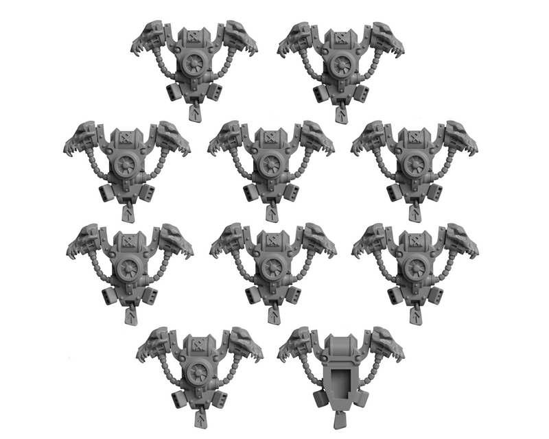 Backpacks Pack 2 Primal Hounds Conversion Bits For 28mm 32mm Sci-fi Space Knights