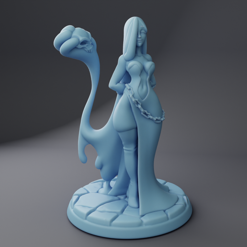 Necro-Slime Golem Maker Lady Visc Pin-Up | Twin Goddess Miniatures